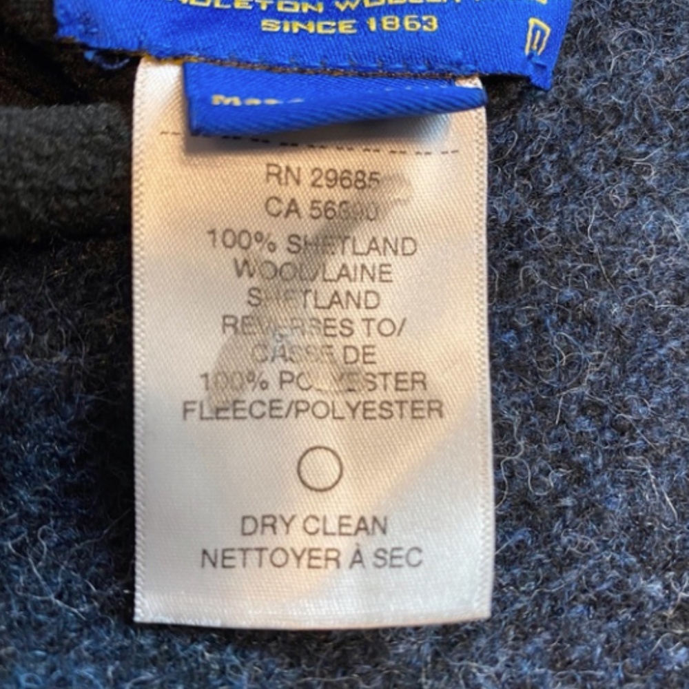 Pendleton Blue Front Zip Reversible Vest, Size La… - image 6